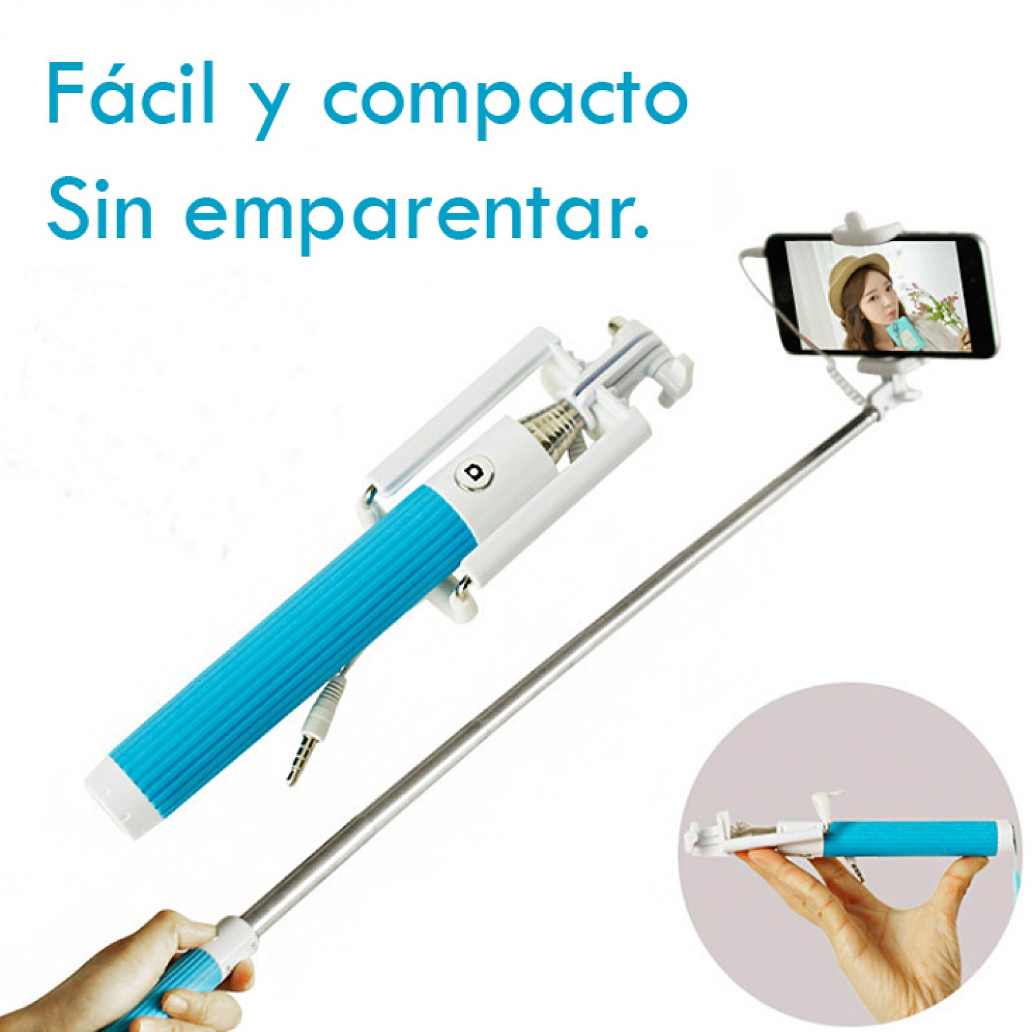 Palo Selfie Mini Monopod con Cable OverTech Comprar Online